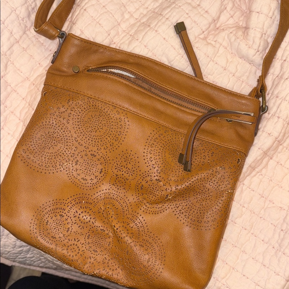 T-Shirt & Jeans Brown Crossbody Bag